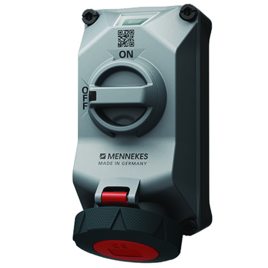 Wandcontactd. 32A 5P 6H 400V IP69 HW/VN DUOi A.lan