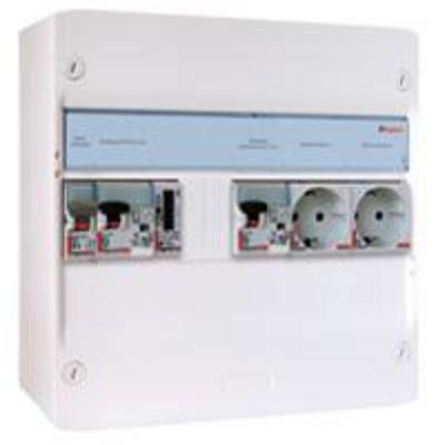 PV-Verdeler HS-2ALA-2 Wandcontactdoos-kWh-meter