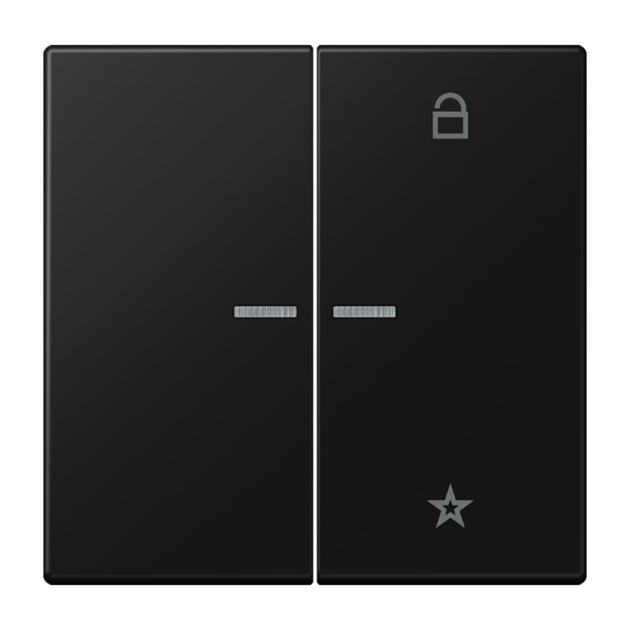 Tastafdekking LS990 matzwart eNet