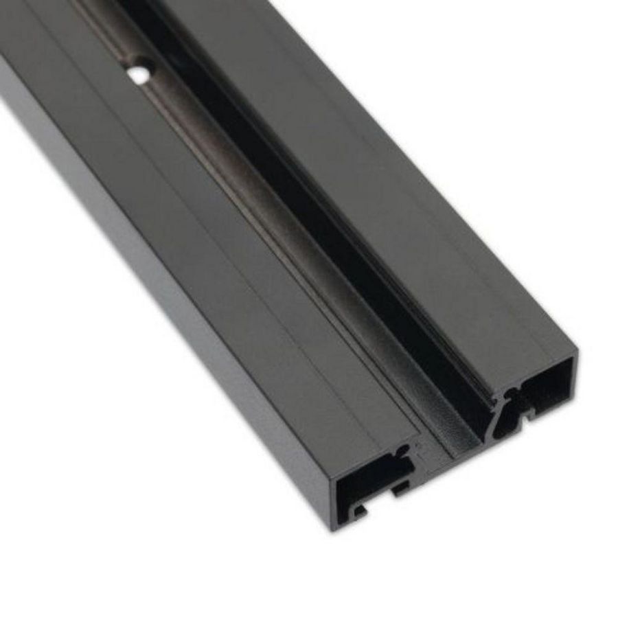 Gordijnprofiel VP1 enkele rail zwart RAL9005 L=200cm