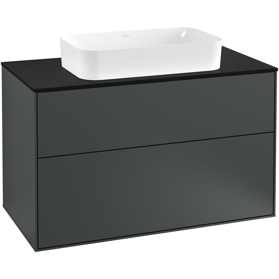Wastafelonderkast Finion 1000x603x501mm Mid.Blue Matt Lacquer G23200HG
