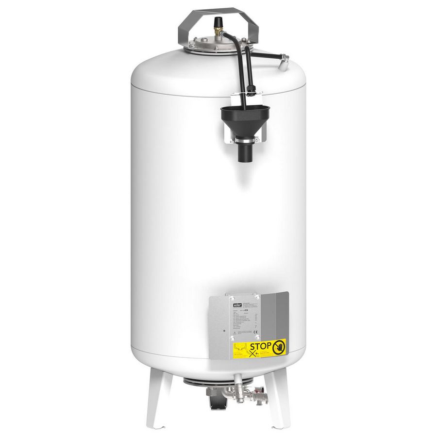 Secundair expansievat 125l. P 0.5bar max. 70°C.