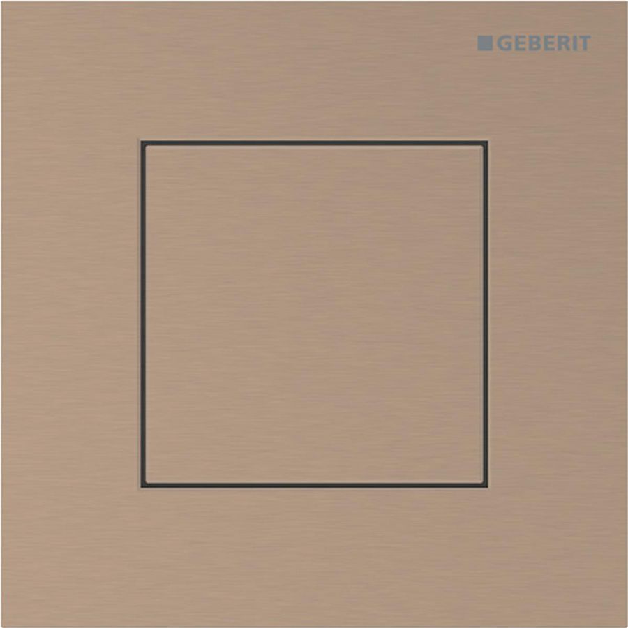 Urinoirsturing pneumatisch type 40 bedieningsplaat SQUARE: roodgoud/geborsteld easy to-clean