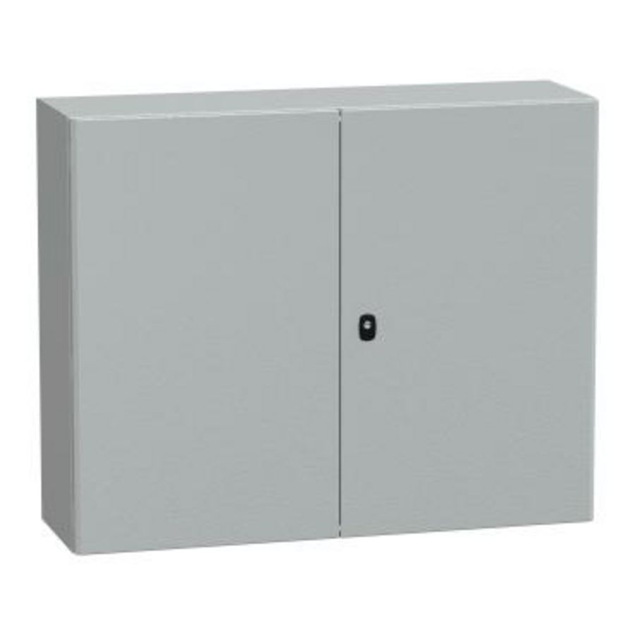 Kast Dubbele deur Montageplaat 800x1000x300mm IP Spacial S3D