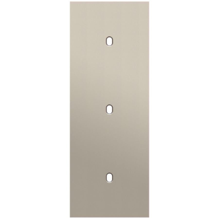 Drievoudige afdekpl. verticaal 71mm centerafstand drie enkel