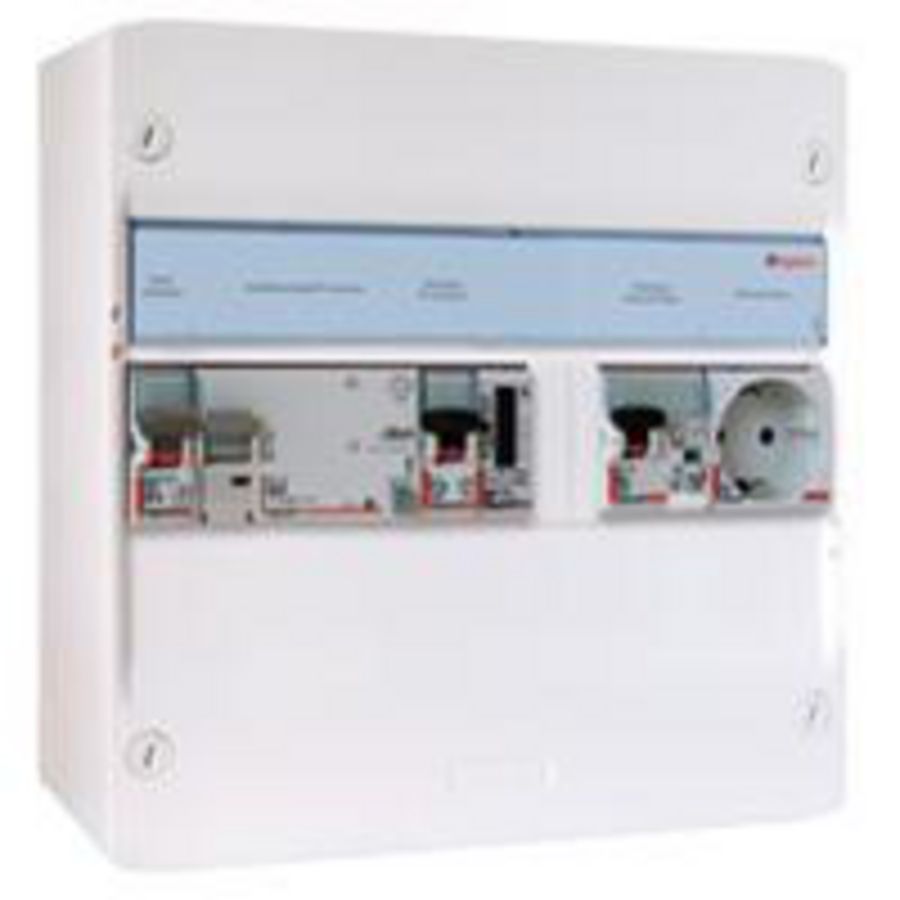 PV-Verdeler HS-ALS-B + MCB-ALA- Wandcontactdoos-kWh