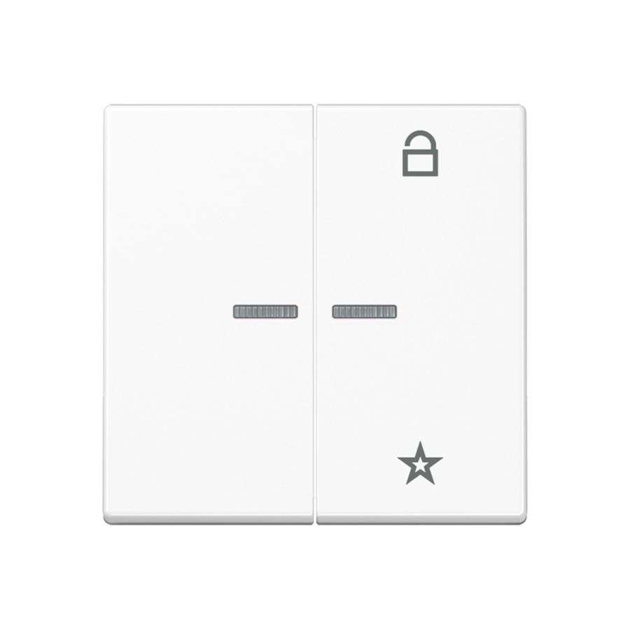 Tastafdekking A500 slagvast matwit eNet