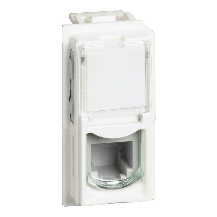 Telefooncontactdoos RJ11 wit 1 module LivingNow