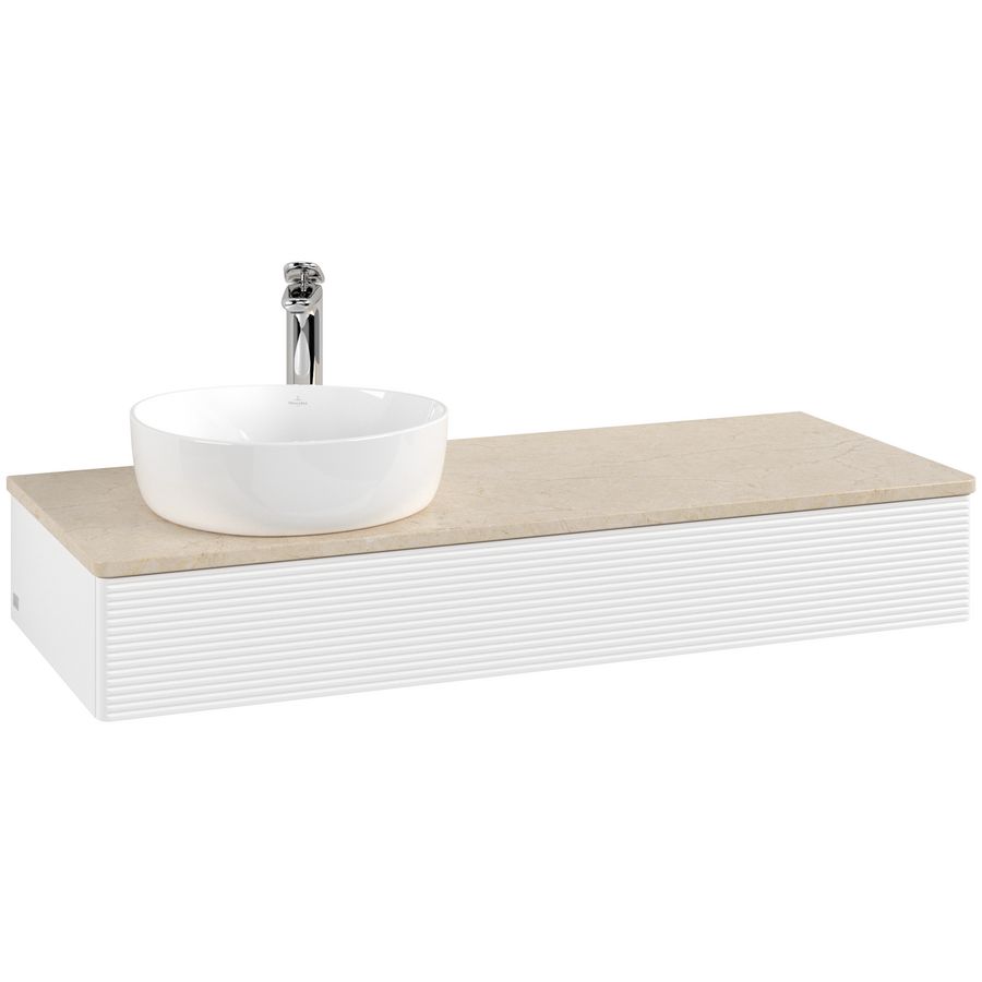 Wastafelonderkast Antao 1200x190x500mm White Matt Lacquer L11153MT