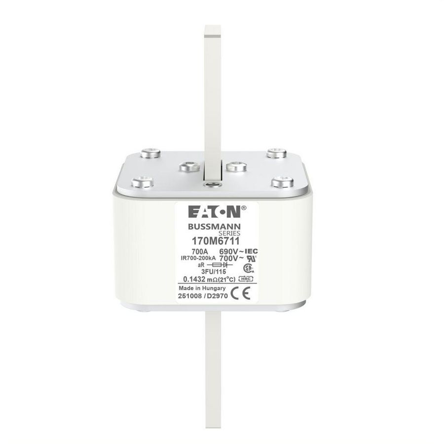 Zekering hoge snelheid 700A AC 690V 200kA size 3 67x92x15