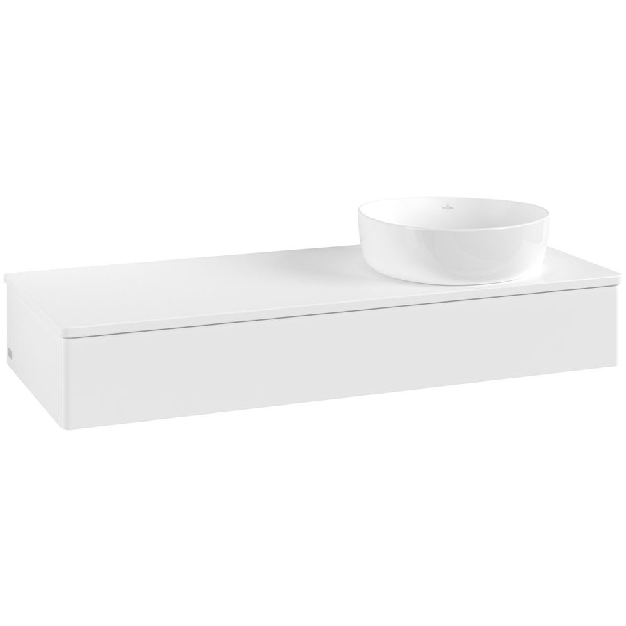 Wastafelonderkast Antao 1200x190x500mm White Matt Lacquer L12010MT