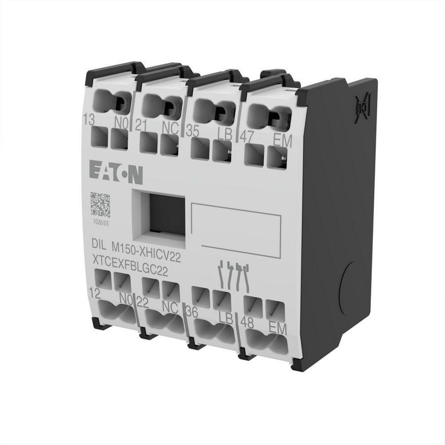 Hulpcontactblok DILM40..170 DILMP63..200 hulpc. 2m 2v 278049