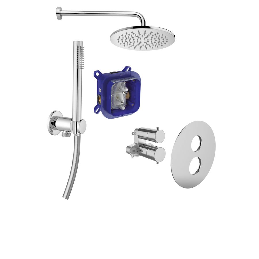 Inbouw doucheset RVS-look Paffoni