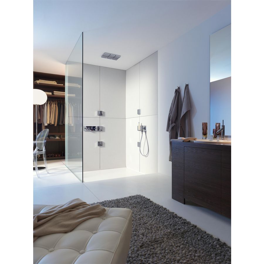 Afbouwdeel AXOR Starck ShowerCollection planchetmodule kort 120mm chroom incl. bevestiging