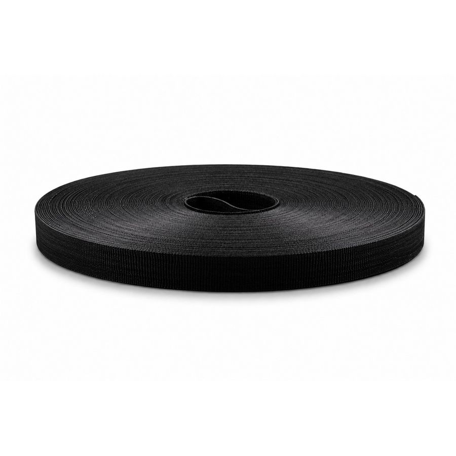 Rol a 22,5m. tweezijdig klittenband 13mm zwart flex