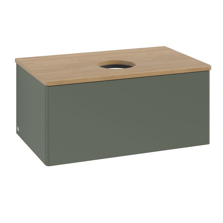 Wastafelonderkast Antao 800x360x500mm L.Green Matt Lacquer K30011HL