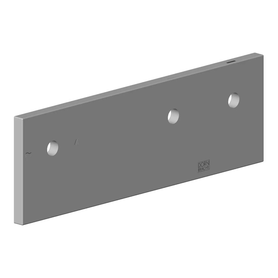 Rozet 2 kleppen omst. wandmodel 248x55,5x8,5mm Champagne