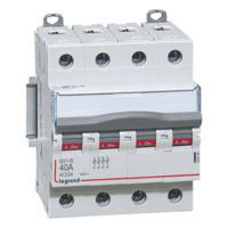 Lastschakelaar DX3 4-polig 40A 4 modulen