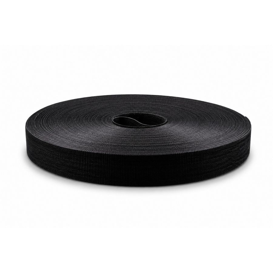 Rol a 22,5m. tweezijdig klittenband 20mm zwart flex