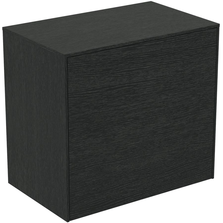 Conca wastafelmeubel 60x37x55cm 1 lade afdekblad zonder uitsnijding smoked oak