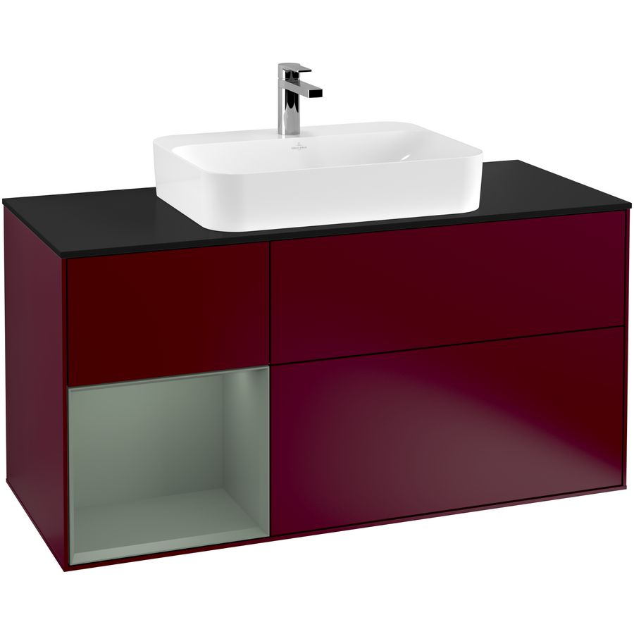 Wastafelonderkast Finion 1200x603x501mm Peony Matt Lacquer G412GMHB