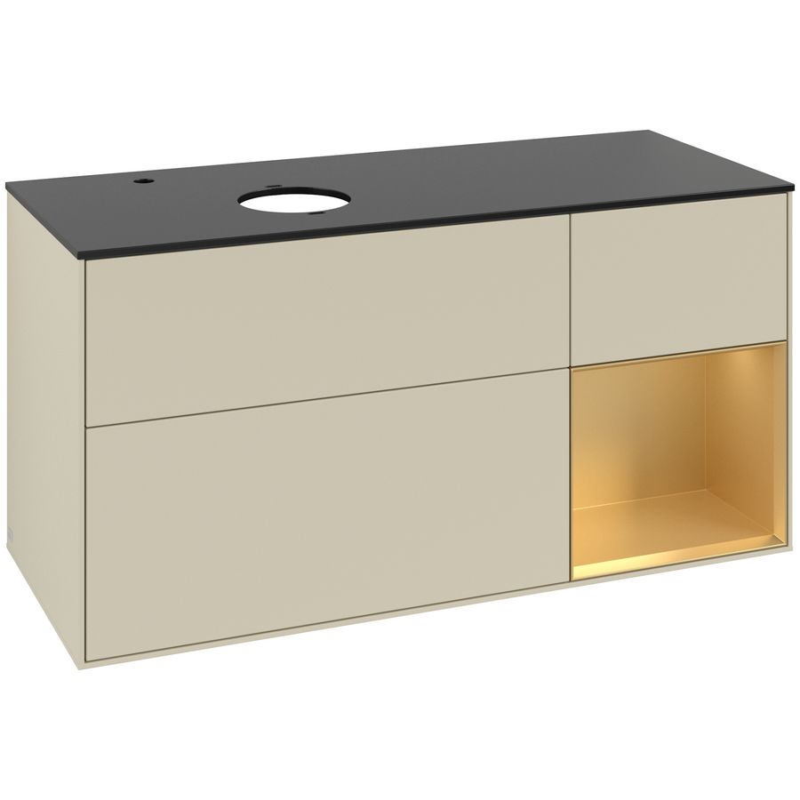 Wastafelonderkast Finion 1200x603x501mm S.Grey Matt Lacquer F932HFHJ