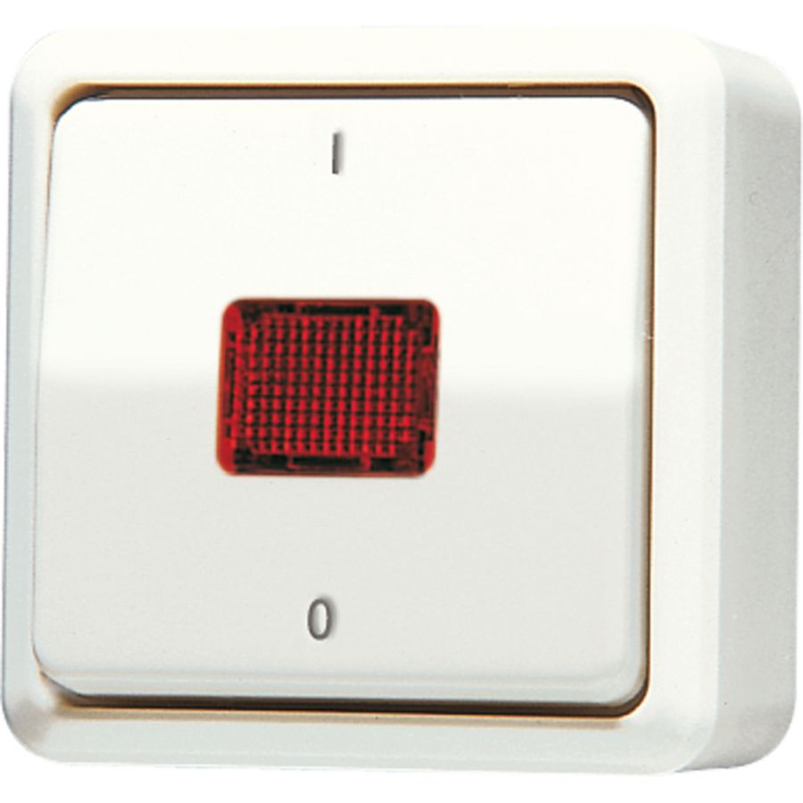 Wipcontroleschakelaar AP600 wit 2-polig