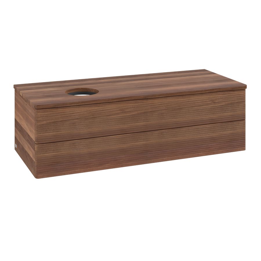 Wastafelonderkast Antao 1200x360x500mm Warm Walnut K22112HM