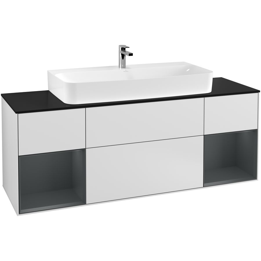 Wastafelonderkast Finion 1600x603x501mm White Matt Lacquer G212HGMT