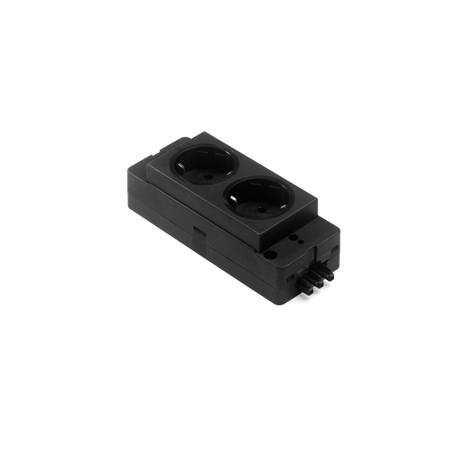 Contactblok 2x 230V RA type 910 WINSTA in/uit zwart