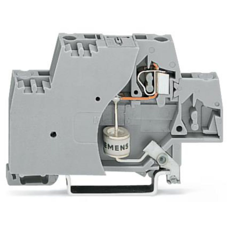 Moduleklem 2-etage +afsluitplaat grij 280-503/281-580 VVE=50