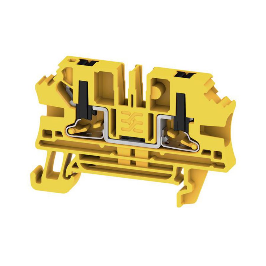 Doorvoerklem zwart/geel 4mm² 32A 1000 2871980000 VVE=50