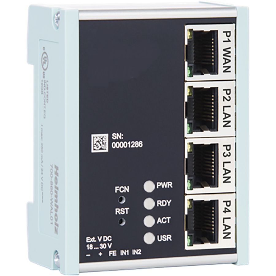 ASKI Gateway industriele NAT 1xWAN/3xLAN