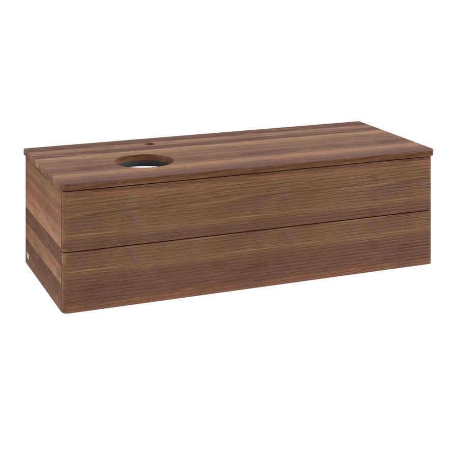 Wastafelonderkast Antao 1200x360x500mm Warm Walnut K22152HM