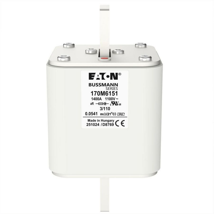 Zekering hoge snelheid 1400A AC 1100V 100kA size 3 76x90x