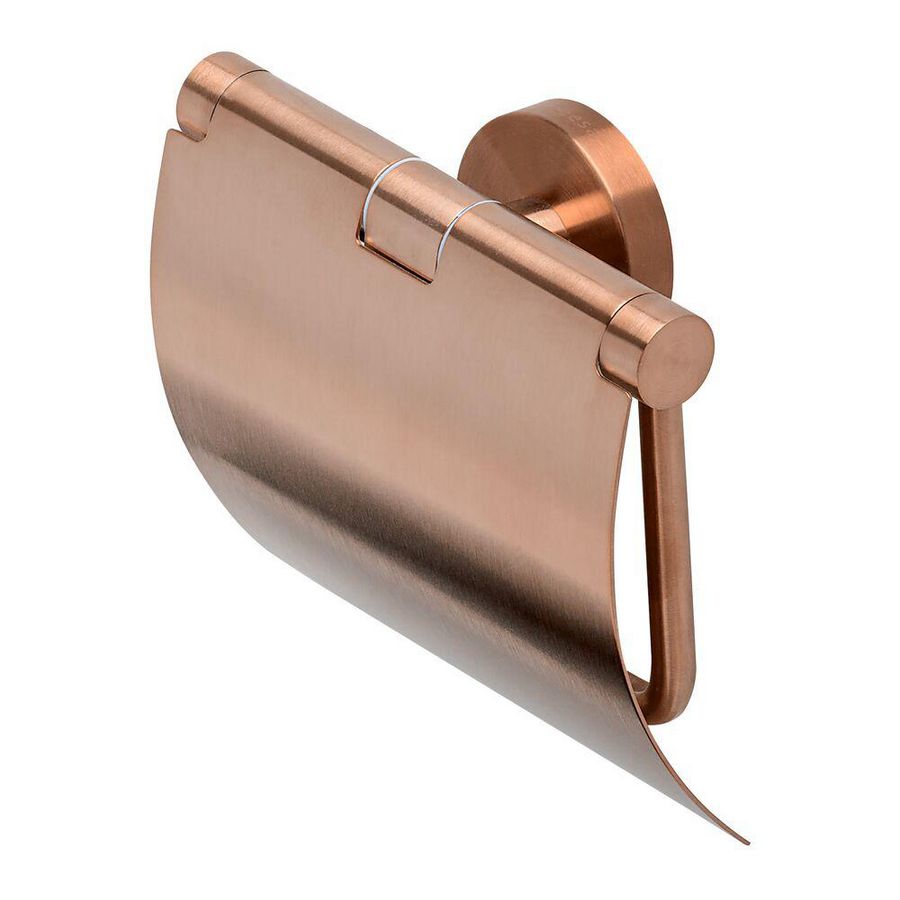 Closetrolhouder met klep NEMOX  Brons geborsteld