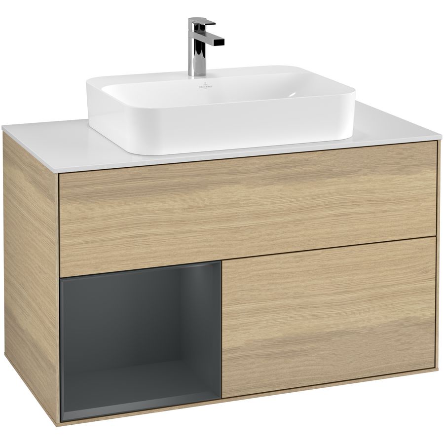 Wastafelonderkast Finion 1000x603x501mm Oak Veneer G361HGPC