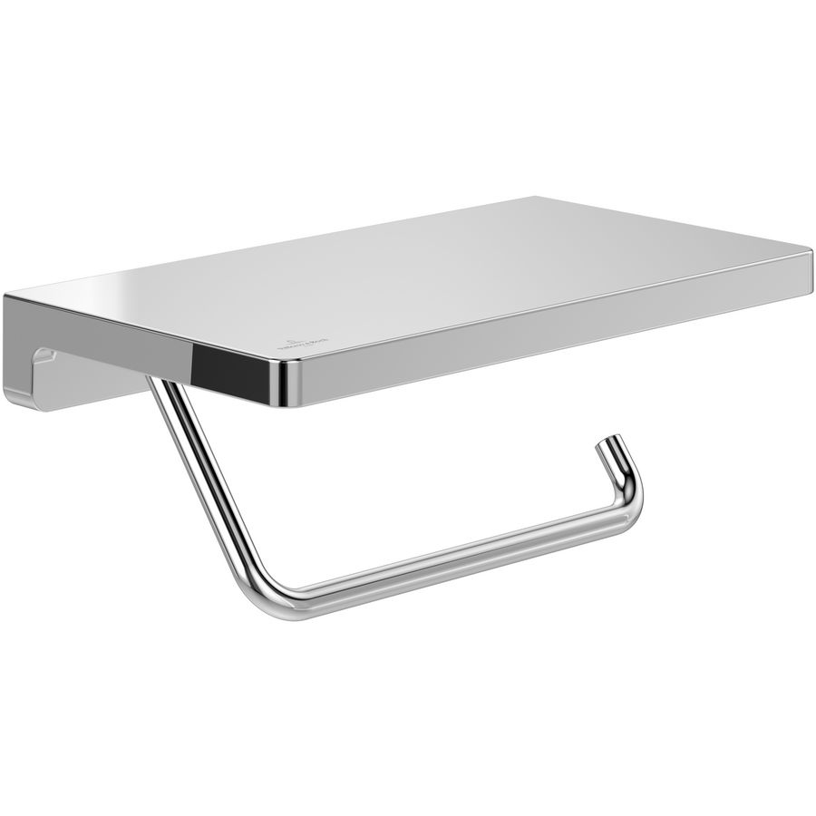 Toiletrolhouder met planchet Elements - Striking Chrome