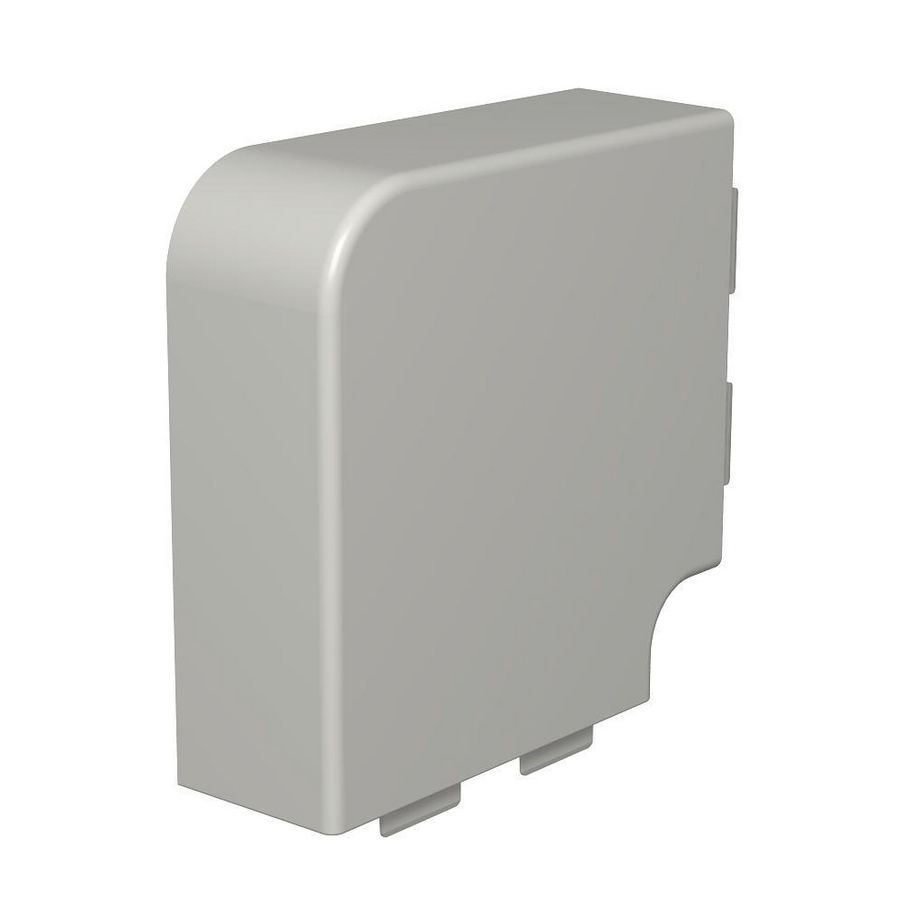 Deksel platte hoek 60x150mm polyvinylch. steengrijs VVE=2