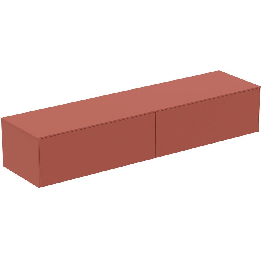 Conca wastafelmeubel 200x50x37cm 2 laden afdekblad zonder uitsnijding matt sunset