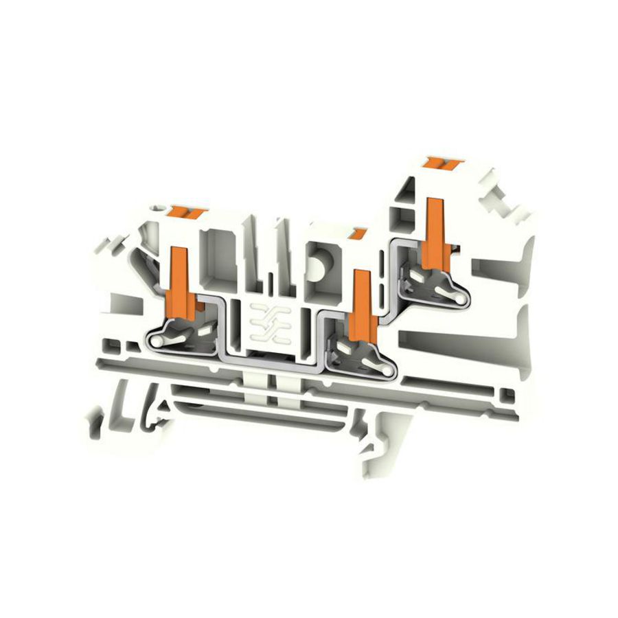 Doorvoerklem PUSH IN wit 4mm² 32A 1000V 2872060000 VVE=50
