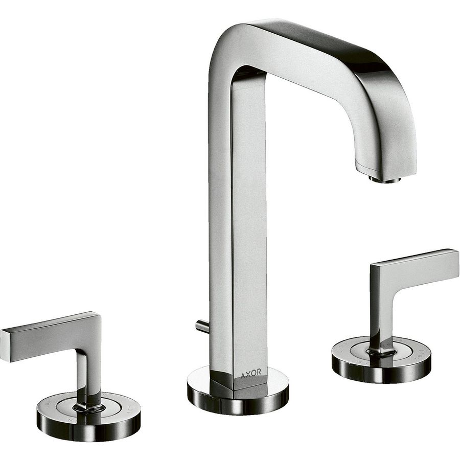 AXOR Citterio driegats wastafelmengkraan+rechte grepen chroom