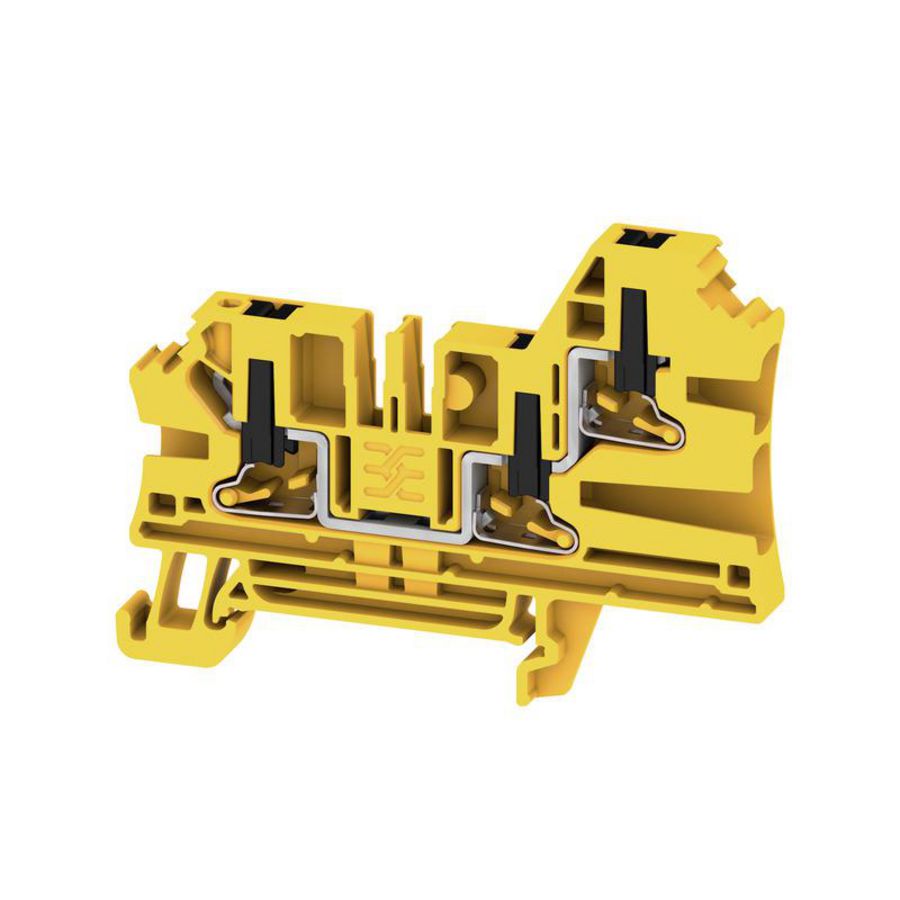 Doorvoerklem zwart/geel 4mm² 32A 1000 2872100000 VVE=50