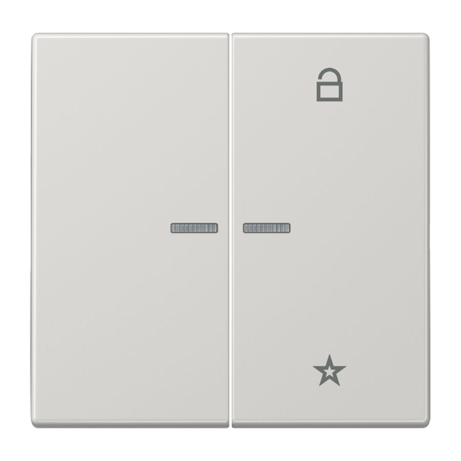 Tastafdekking LS990 licht grijs eNet