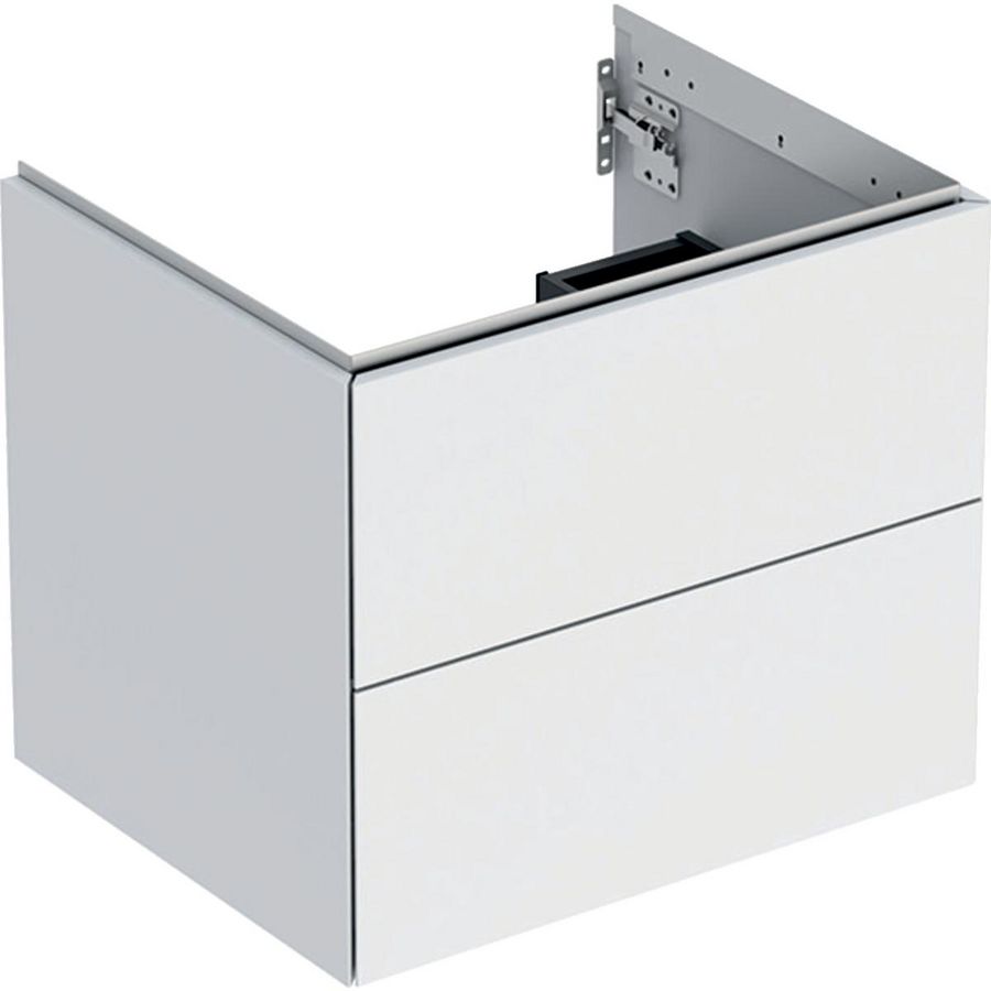 Wastafelonderkast 2x la 60cm mat wit ONE