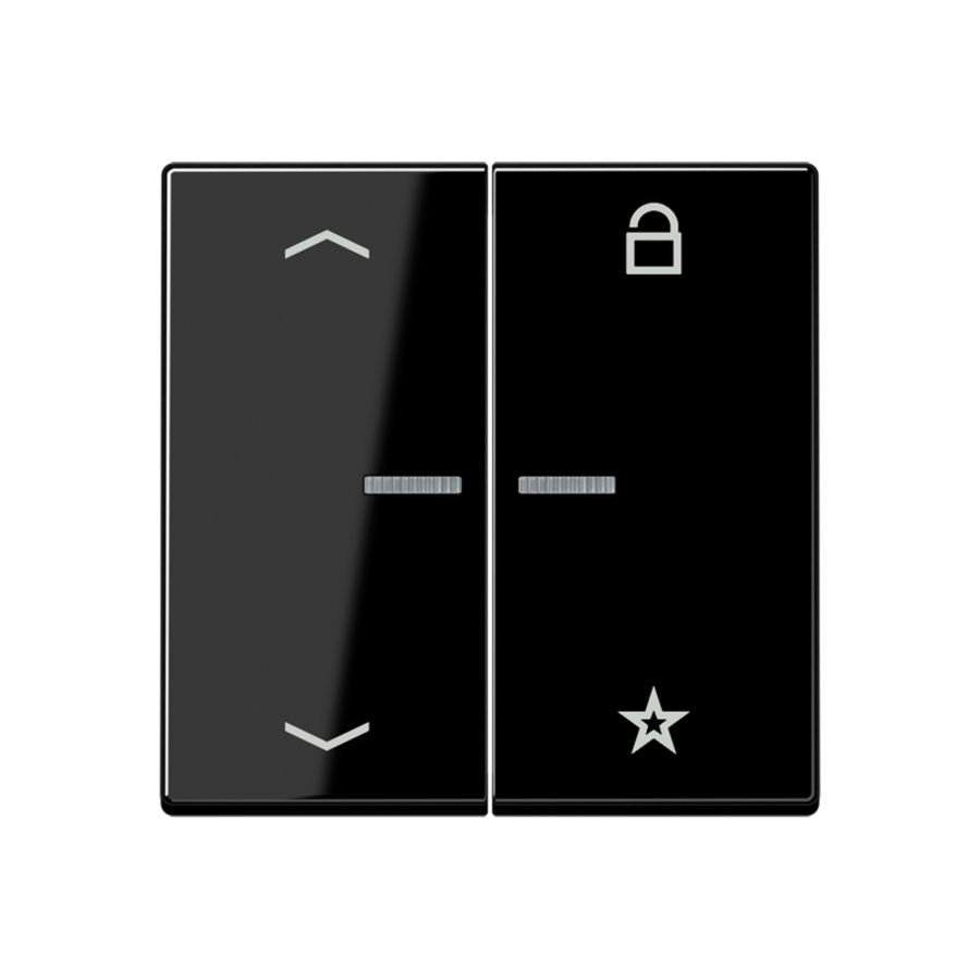 Tastafdekking pijlen A500 zwart eNet