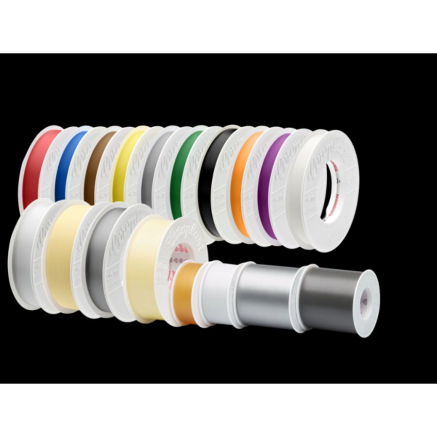 Bandage 100mm breed L=10m. lichtgrijs VVE=16