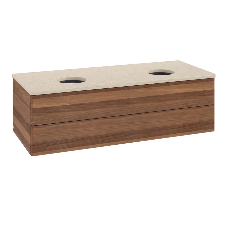 Wastafelonderkast Antao 1200x360x500mm Warm Walnut K24013HM