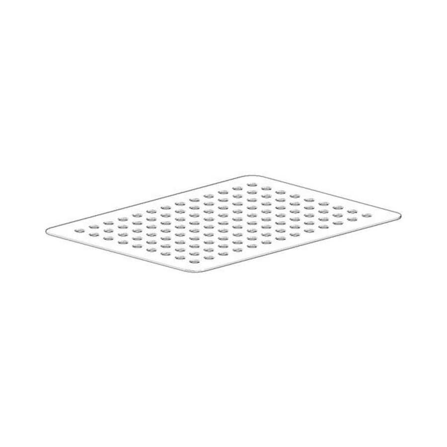 Rozet 296x216x1,5mm chr