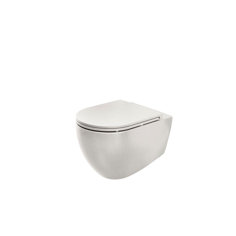 Wandcloset combipack Kameleon wit mat rimfree 530mm incl. zitting softclose